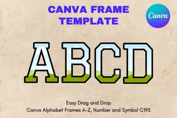 Canva Letters Frame Alphabet Template196: A Deep Dive