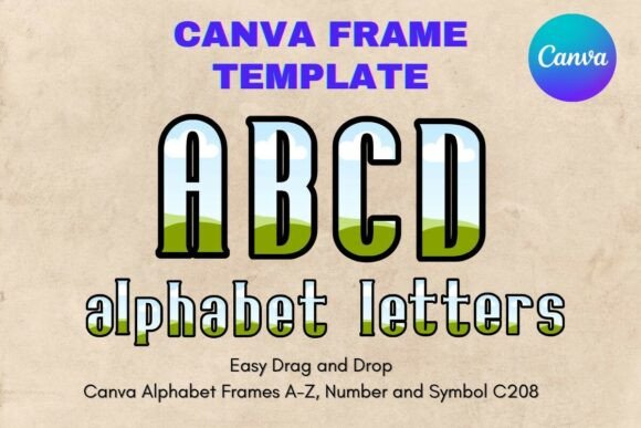 Canva Letters Frame Alphabet Template208: Your New Secret Weapon