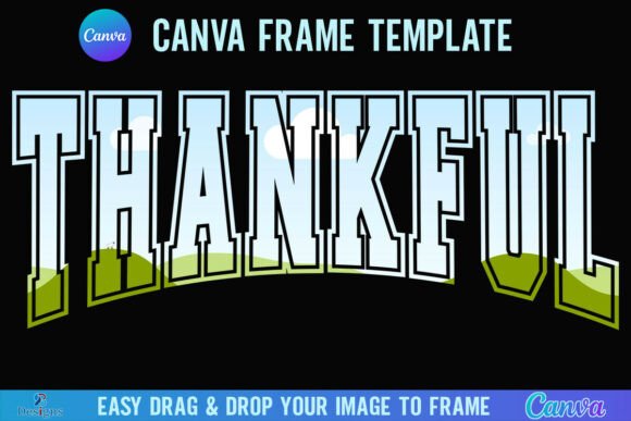 Celebrate the Season with Thankful Canva Frame Fall Thanksgiving