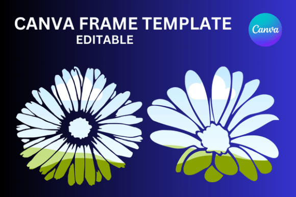 Daisy Flowers Canva Frame Template: A Fresh Take on Floral Design