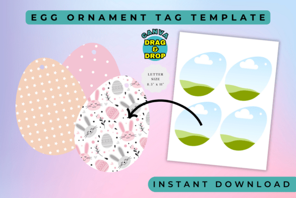Design Like a Pro with Egg Ornament Canva Frame Templates