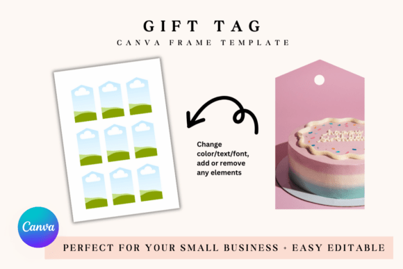 Design Standout Visuals: Mastering Canva Frame Template Gift Tag Template