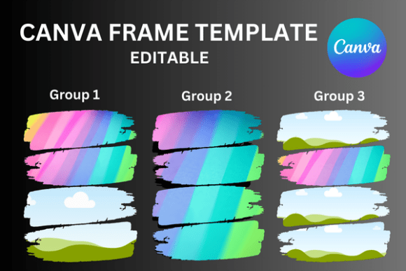 Grunge Canva Frame Distressed Brush: Textured Depth for Digital Designs