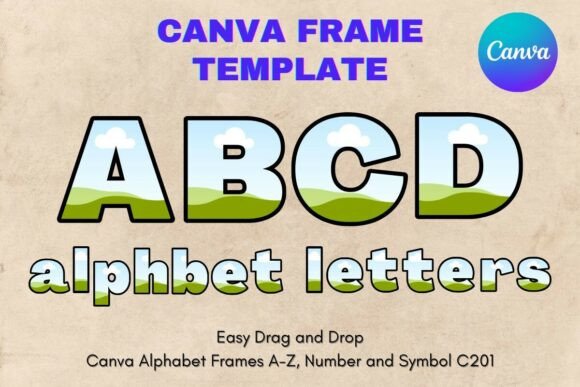 Mastering Sublimation with Canva Letters Frame Alphabet Template201