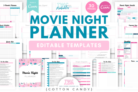 Plan the Perfect Movie Night with This Canva Planner
