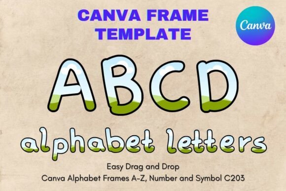 Unleash Your Creativity with Canva Letters Frame Alphabet Template203