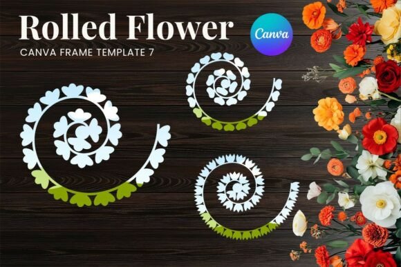 Unleashing Creativity with the Rolled Paper Flower Canva Frame_7