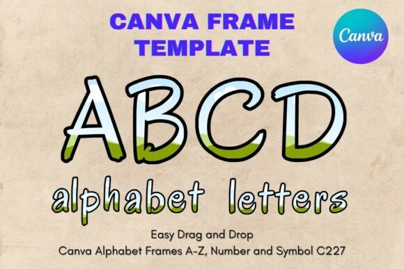 Unlocking Design Flexibility with the Canva Letters Frame Alphabet Template227